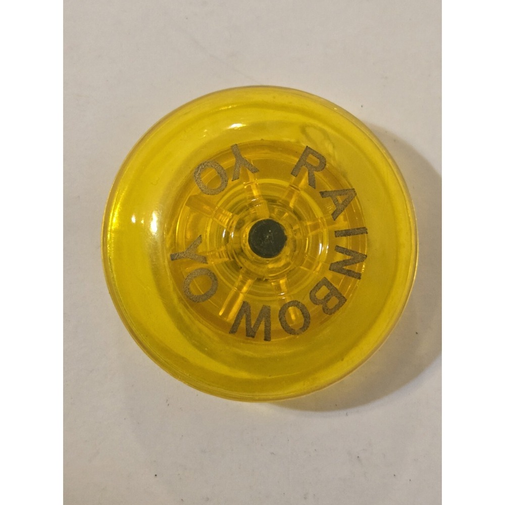 Rainbow Yoyo Vintage Yellow Plastic Rainbow Yo Yo‎